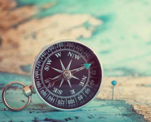 Navigate Compass on map 495x400m