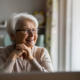 Portrait of smiling senior woman at home
